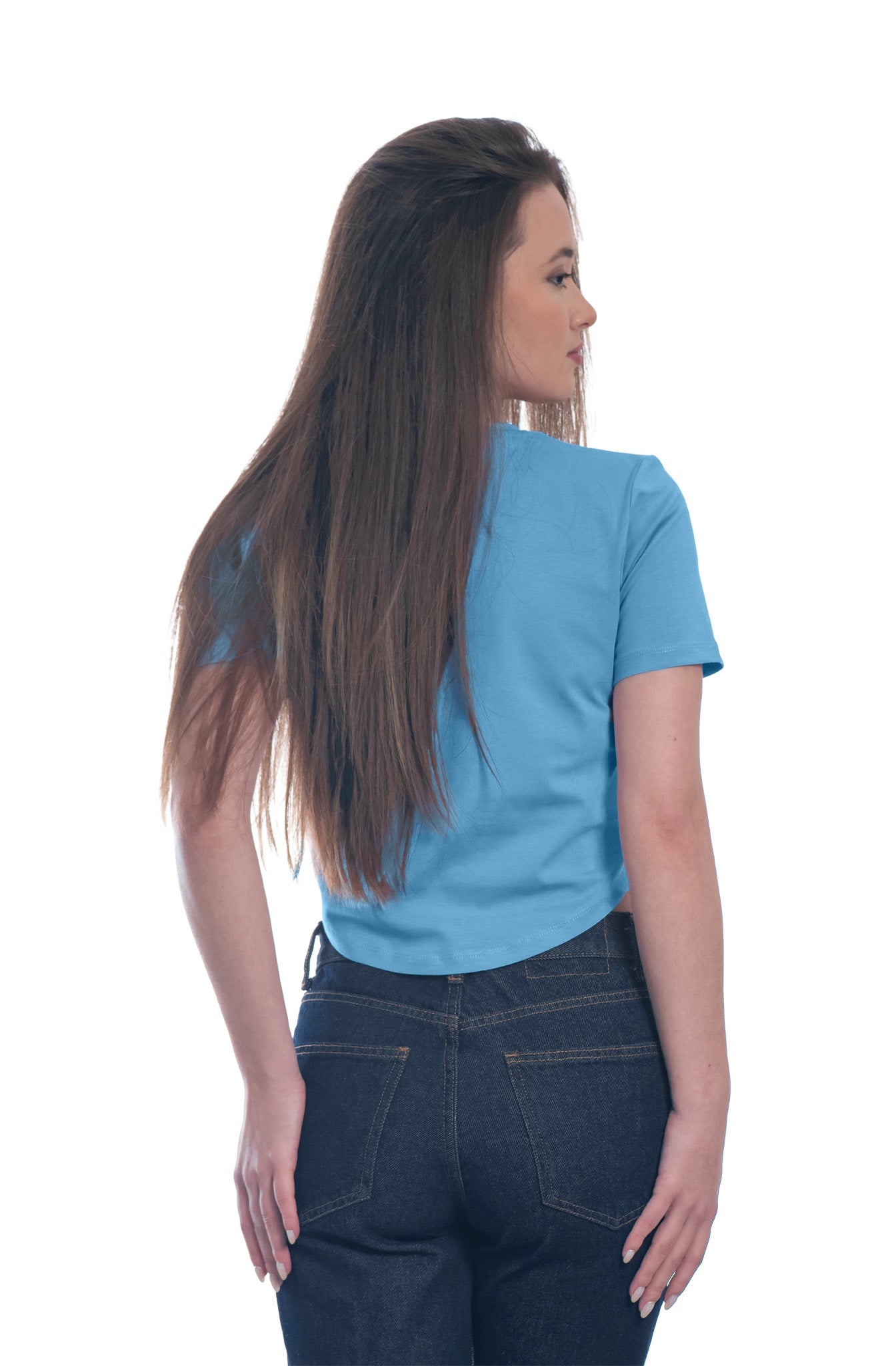 Ruffled High Neck Contrast Side Tie Top