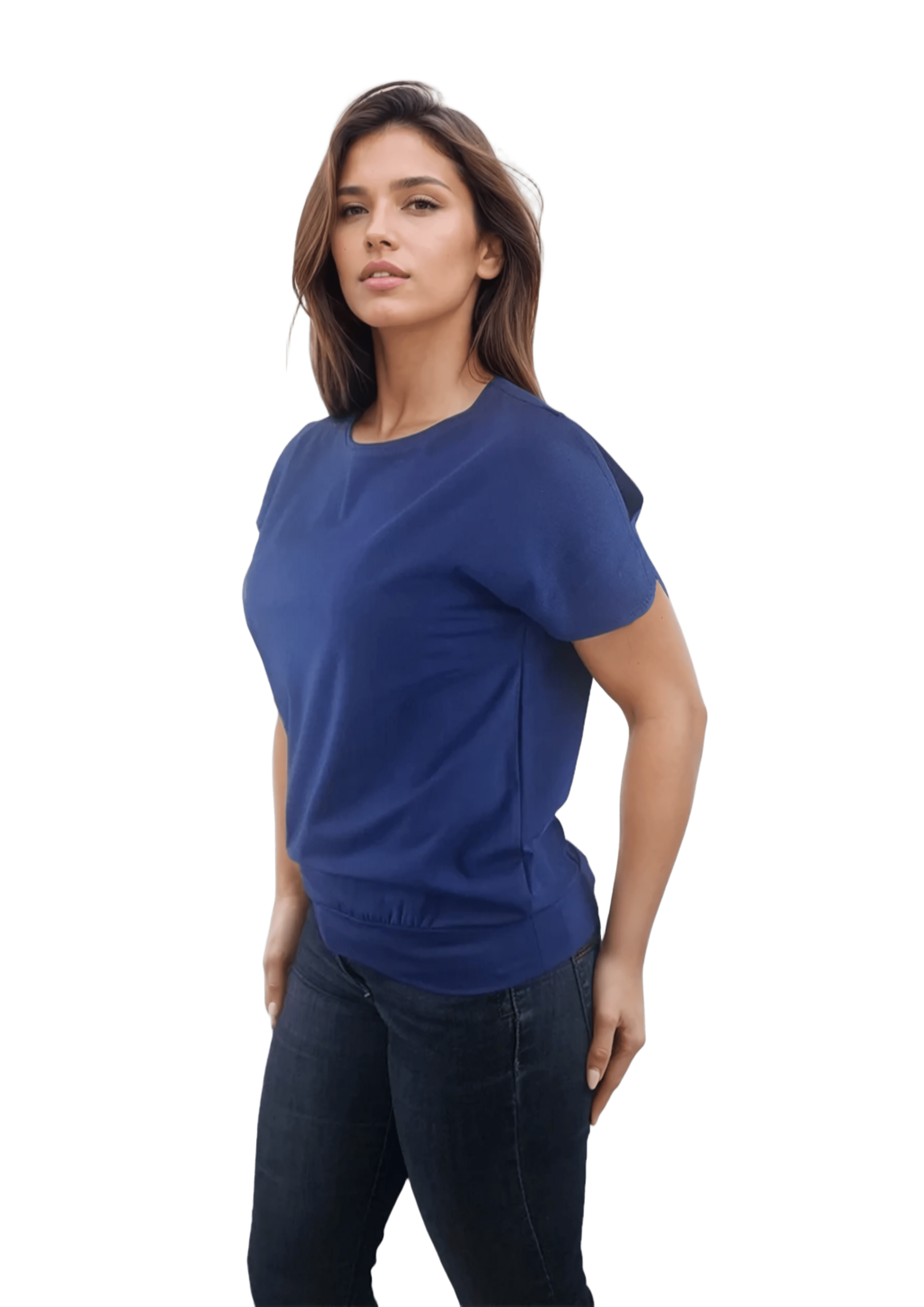 Ruffled High Neck Contrast Side Tie Top